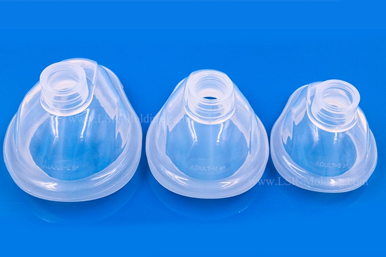 Portable Silicone Resuscitator Mask for Infant by Liquid Silicone Injection Mold